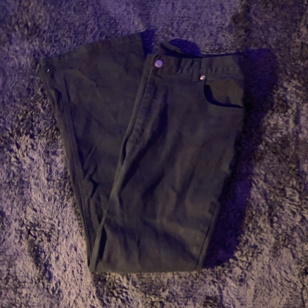 Black boot cut jeans